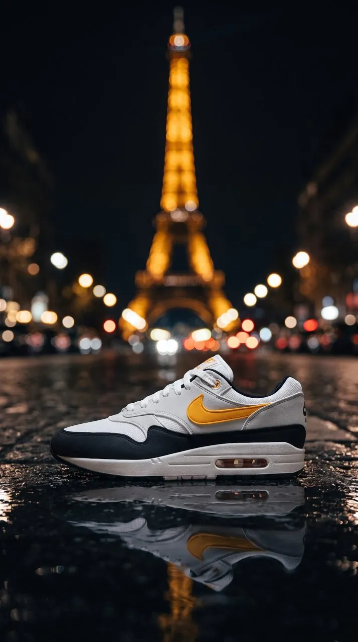 Nike Air Max 1 FD9082-104 White/University Gold-Black