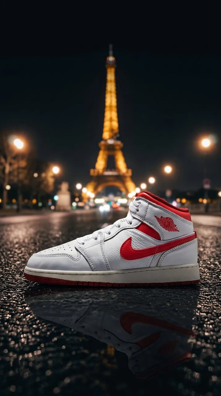 Jordan Jordan 1 Mid SE TD FJ3466-160 White/Lobster-Dune Red-Sail