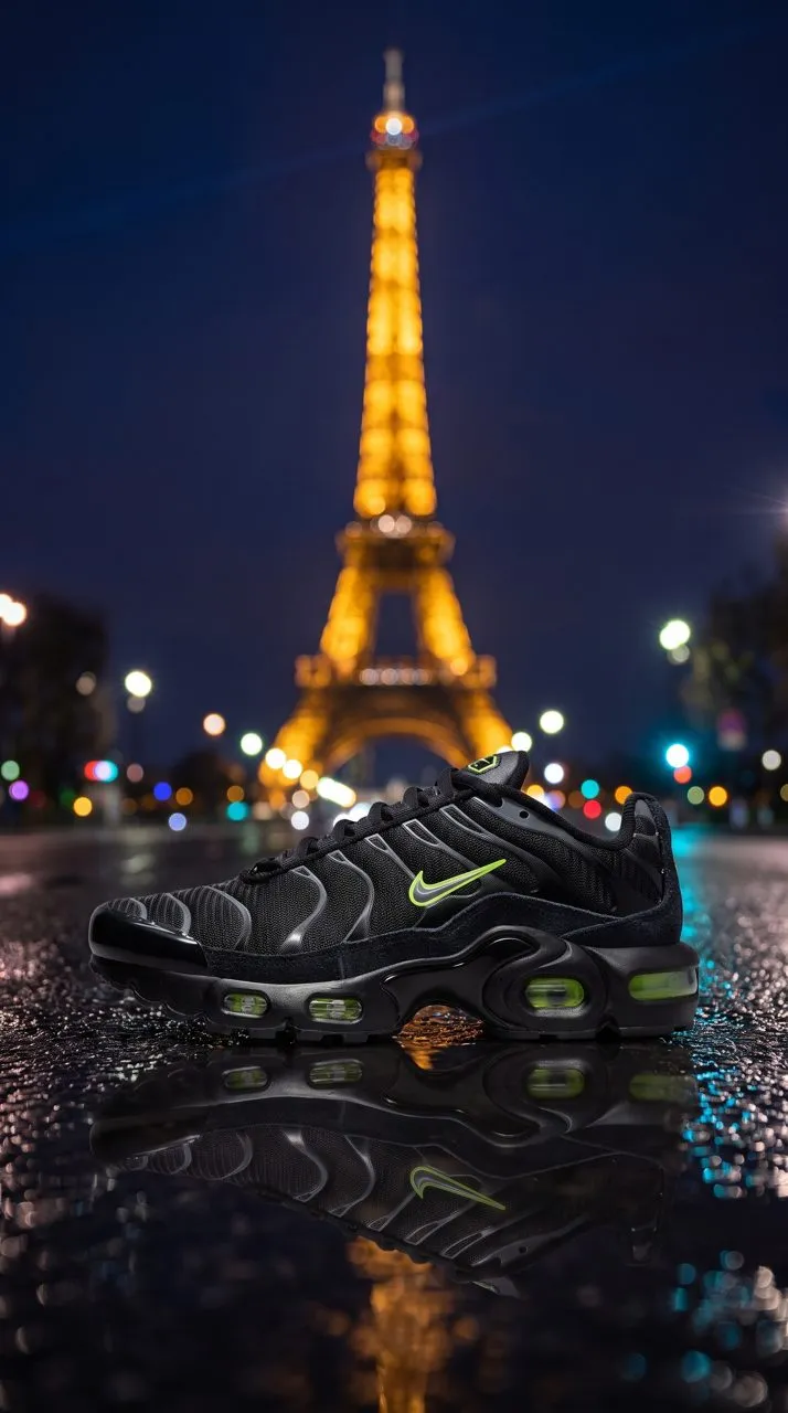 Nike Air Max Plus FQ2381-001 Black/Cool Grey-Volt